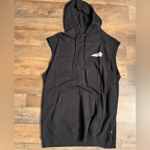 Indian Motorcycle Black Sleeveless Hoodie